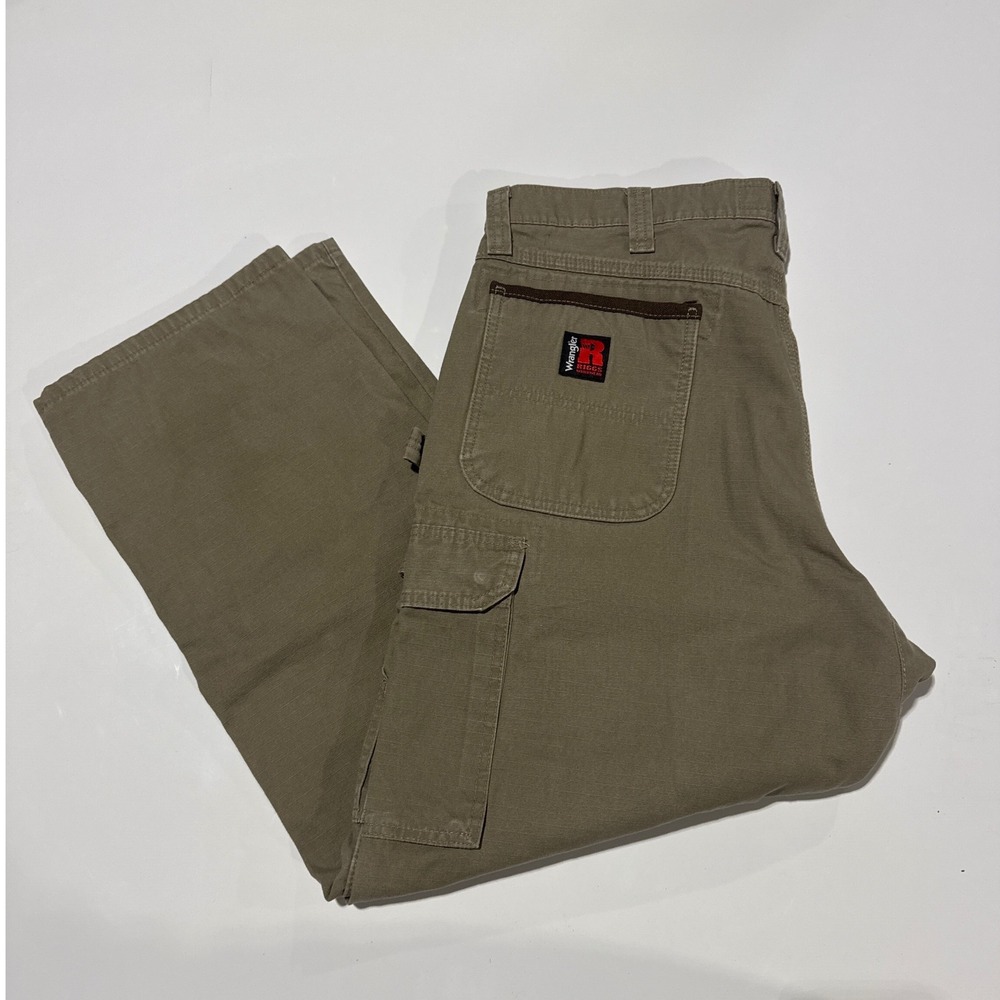 Wrangler RIGGS Workwear Carpenter Pants Relaxed Fit Cargo Pockets 38x30